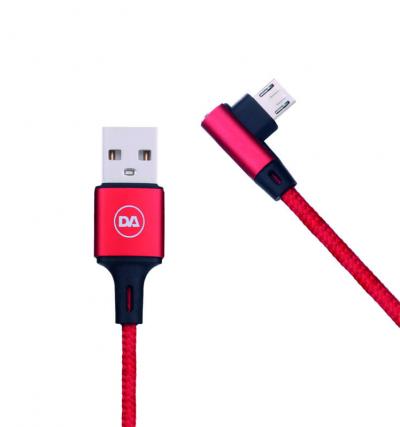 Daewoo microUSB kábel, 2 méter, piros