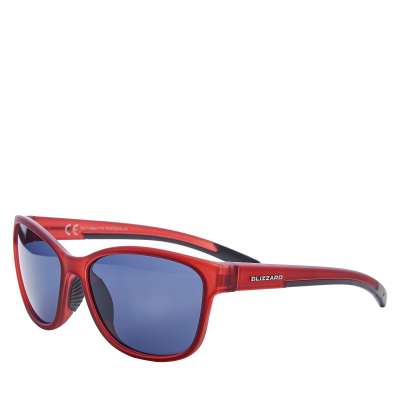 BLIZZARD-Sun glasses PCSF702140, rubber trans. dark red, 65-16-135 Piros 65-16-135