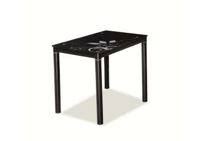 étkező Asztal DOM, 75x60x80, fekete
