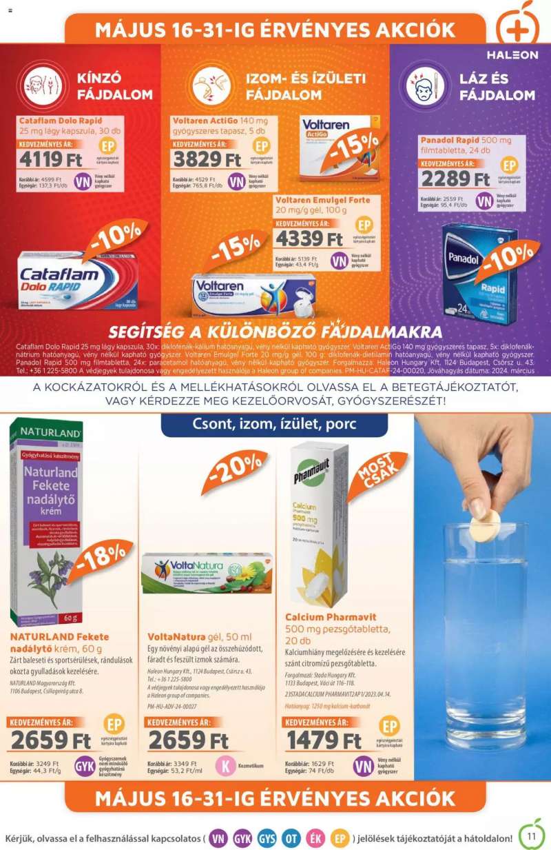 Alma Gyógyszertárak Akciós Újság Alma Gyógyszertárak 11 oldal