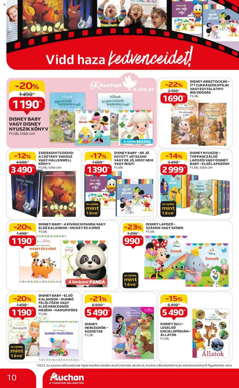 Auchan Hipermarket kedvenc karakterek ajánlatok 10 oldal