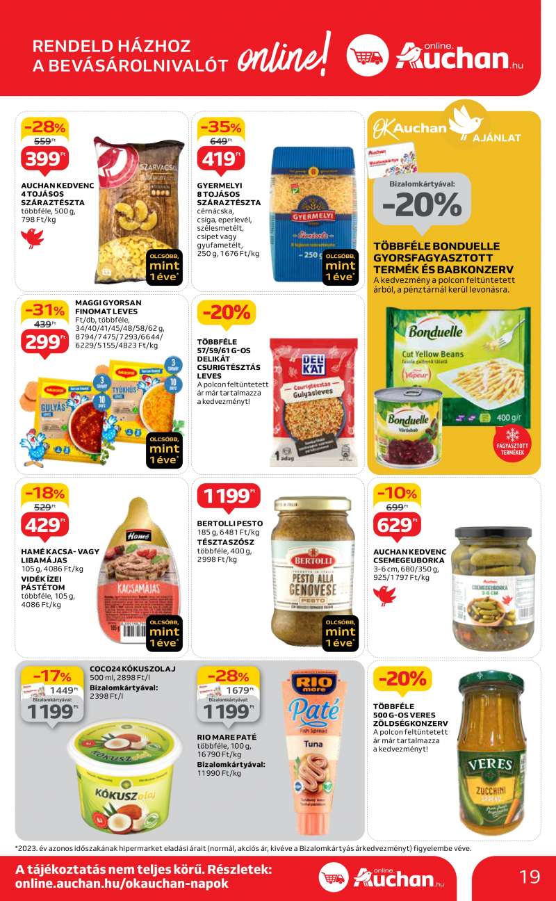 Auchan Akciós Újság 19 oldal