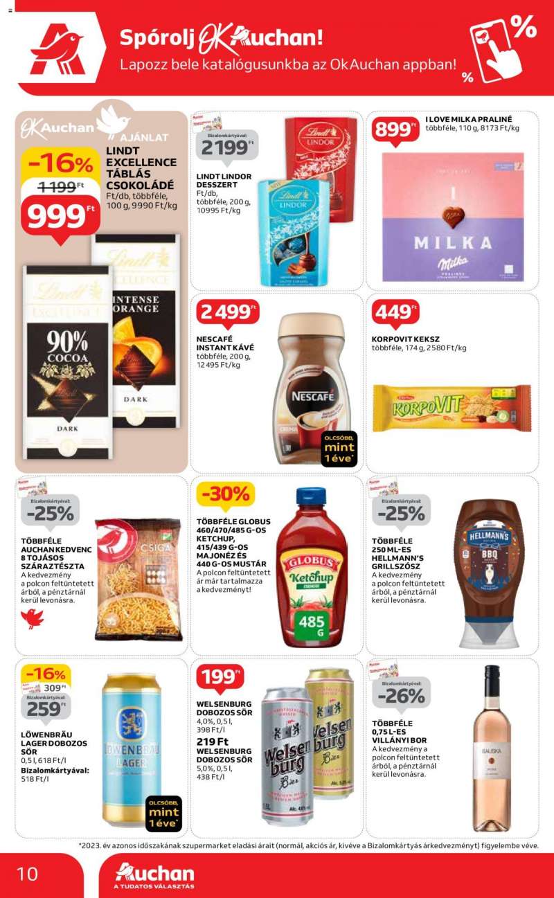 Auchan Szupermarket akciós újság 10 oldal