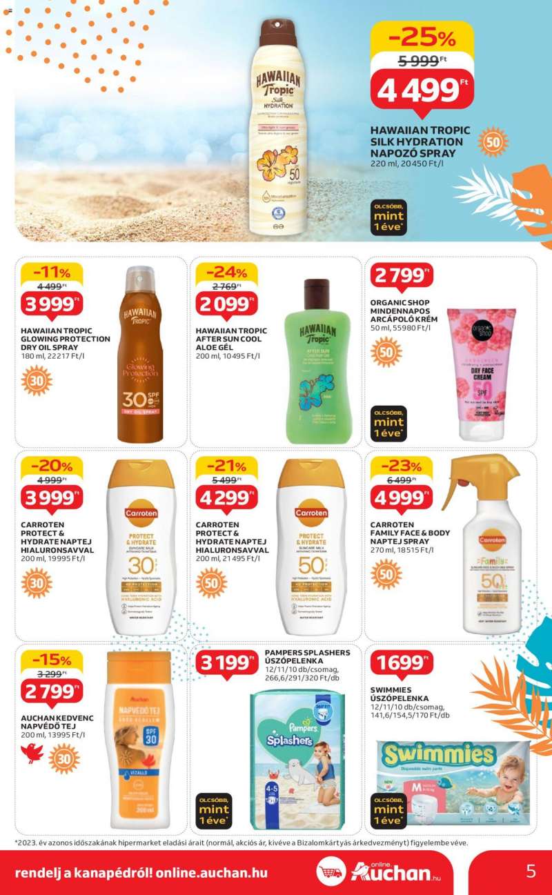 Auchan Hipermarket nyári ajánlatok 5 oldal