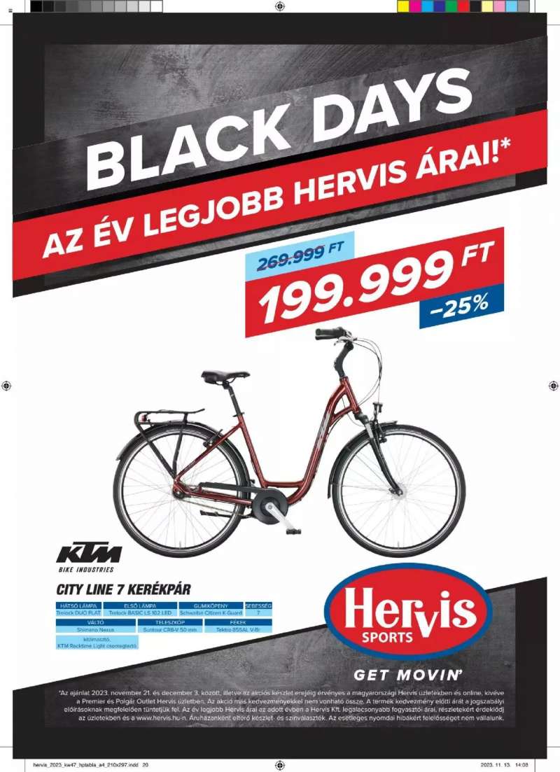 Hervis Sports Black Days 20 oldal