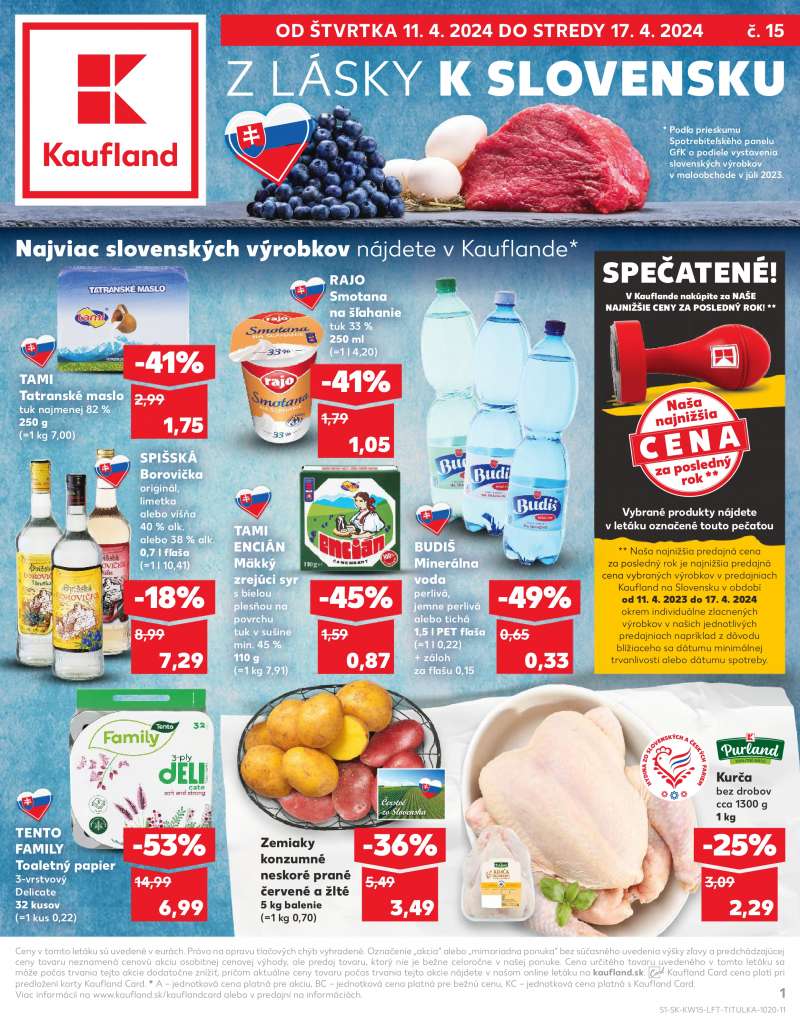 Kaufland Szlovákia Akciós Újság 1 oldal