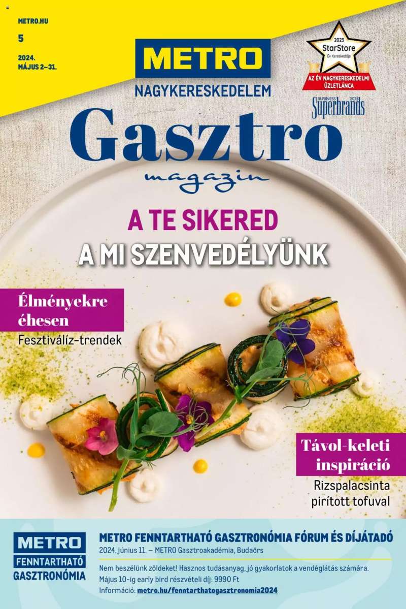 Metro Gasztro magazin 2024/05 1 oldal