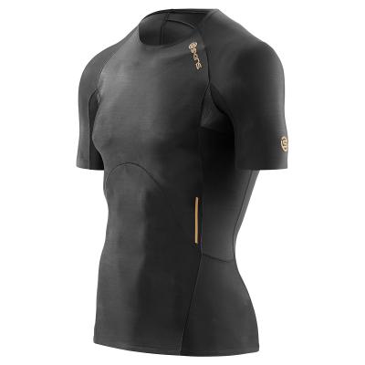 Skins A400 férfi rövid ujjú póló - fekete 