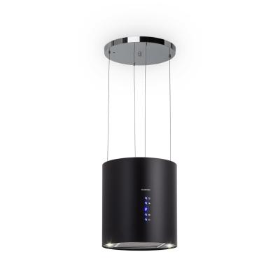 Klarstein Barett, sziget páraelszívó, Ø 35 cm, légkeringetés, 522 m³/ó, LED, aktívszén szűrő, fekete