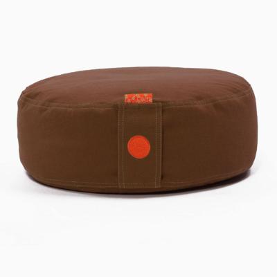 Meditációs párna huzat (kerek) Barna - Bindu