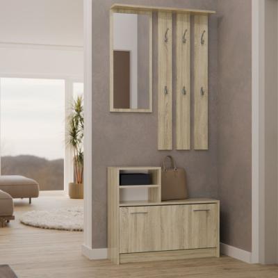 Odell GAR előszobafal, 85x180x24 cm, sonoma