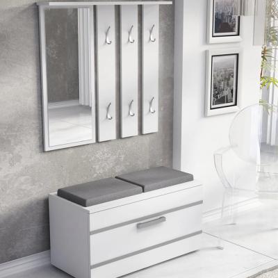 Drohmo Opal előszobafal, 85x45x35 cm, fehér