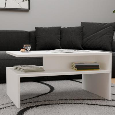 Drohmo Boston dohányzóasztal, 90x45x60 cm, fehér