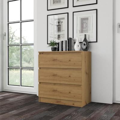 Shannan M3 fiókos szekrény, 70x75x40 cm, tölgy