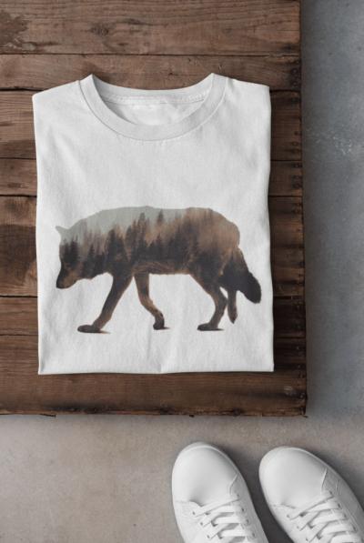 Wildlife in the wolf fehér póló