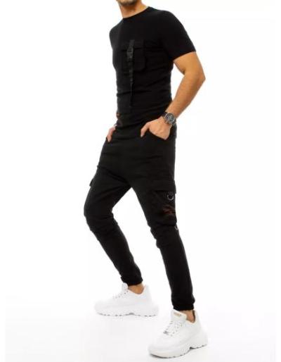 Férfi póló és joggers szett fekete