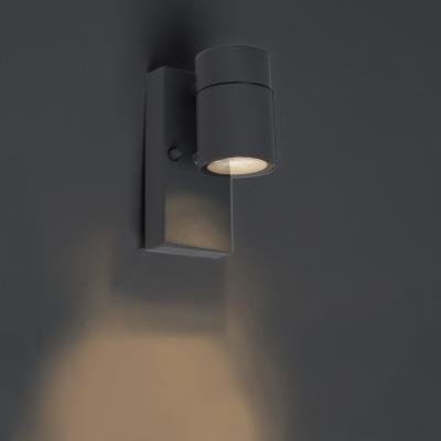 Kültéri fali lámpa antracit IP44 világos-sötét érzékelővel - Solo