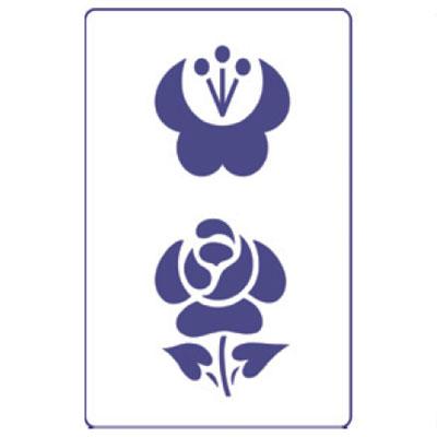 Sablon PENTART  - Virágok S2 (kreatív kellékek)