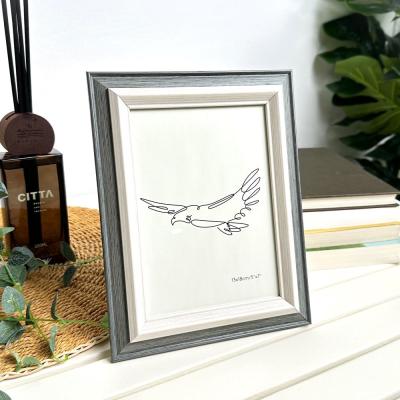 Szürke - modern stílusú képkeret 13x18 cm