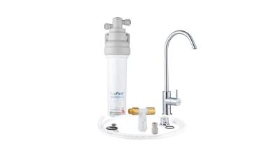 Doulton EcoFast beépíthető ólomszűrő víztisztító BioTect Ultra szűrőbetéttel - Doulton bekötő szettel és tiszta víz csapteleppel