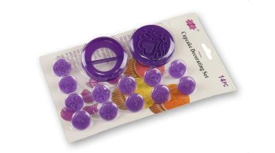 14 részes muffin mintázó készlet szív mintás