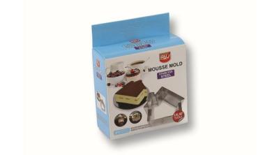 Házikó alakú rozsdamentes 2 részes tálaló gyűrű