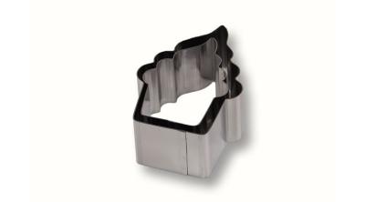 Muffin alakú rozsdamentes 2 részes tálaló gyűrű