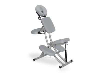 HABYS® Prestige-Reh hordozható masszázsszék Szín: világos szürke (#29) - Vinyl Flex, Magasságállítás: gázrugós