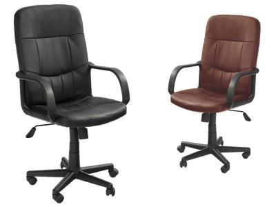 HAL-Denzel karfás forgószék, textilbőr