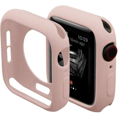 Soft Szilikon Apple Watch Tok - Rózsaszín - 41mm