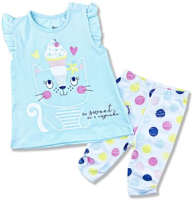 2részes kislány babaruha- Édes mint egy kalács Méret: 68-74