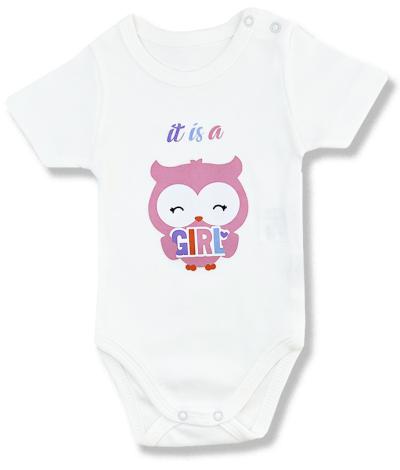 Baba body, kombidressz- Kislány lettem Méret: 62 (2-4hó)