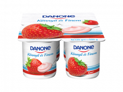 Danone könnyű és finom joghurt eper 4x125g