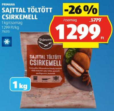 PRIMANA SAJTTAL TÖLTÖTT CSIRKEMELL