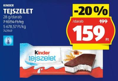 KINDER TEJSZELET