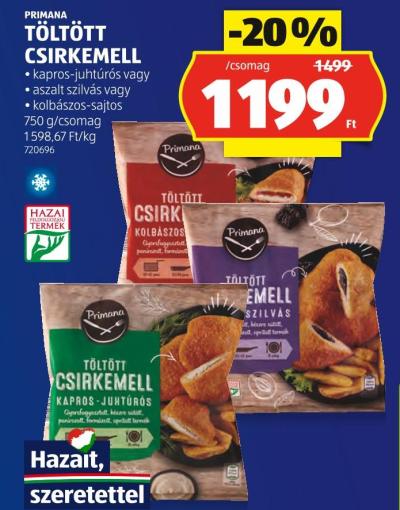 PRIMANA TÖLTÖTT CSIRKEMELL