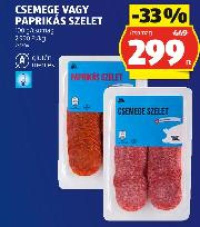 Csemege vagy Paprikás Szelet