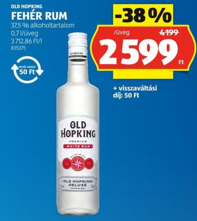 OLD HOPKING FEHÉR RUM