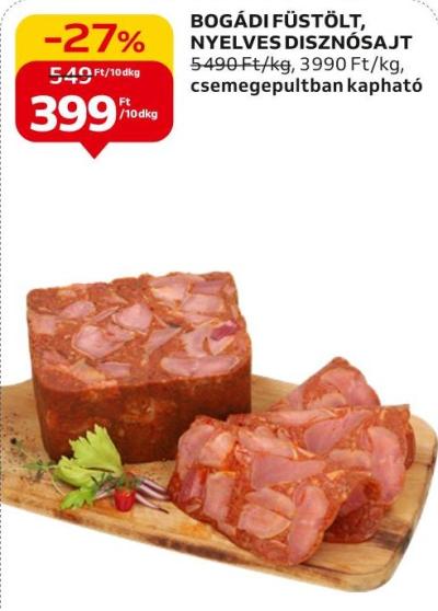 Bogádi füstölt, nyelves disznósajt