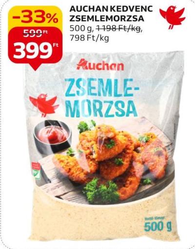 Auchan Kedvenc zsemlemorzsa