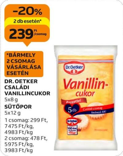 Dr. Oetker Családi vanillincukor