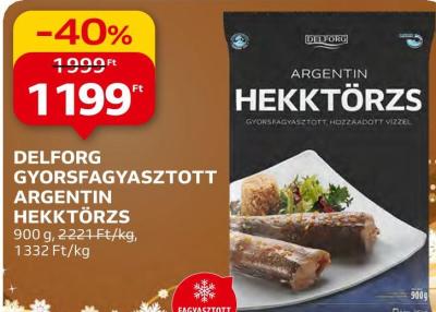 Delforg Gyorsfagyasztott argentin hekktörzs