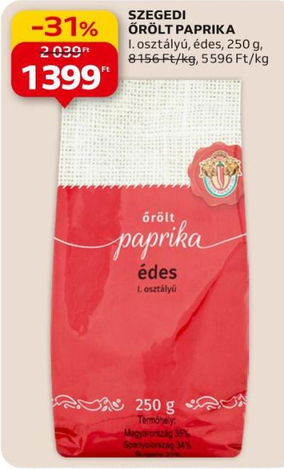 Szegedi őrölt paprika