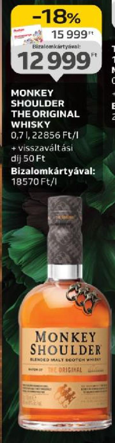 Monkey shoulder the original whisky