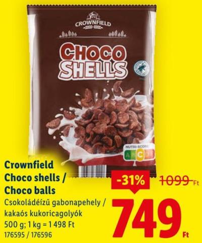 Crownfield Choco shells / Choco balls