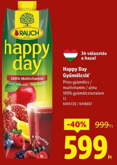 Rauch Happy Day Gyümölcslé