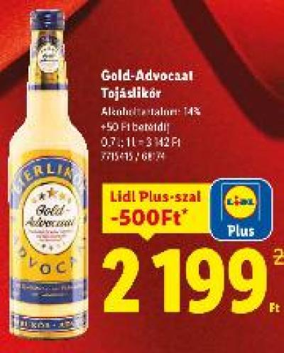 Gold-Advocaat Tojáslikőr