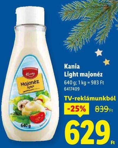 Kania Light majonéz