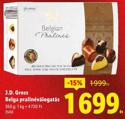 J.D. Gross Belga pralinéválogatás