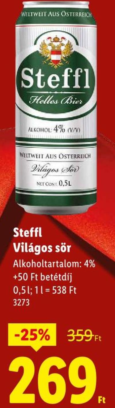 Steffl Világos sör
